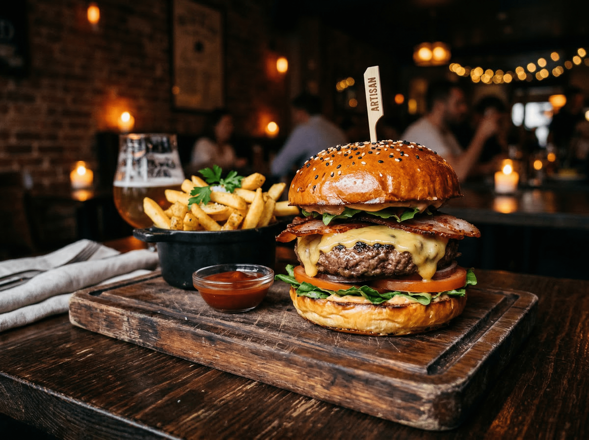 Schloss Burger — Klassiker mit knusprigem Bacon